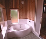 自然素材の浴室