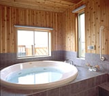 自然素材の浴室